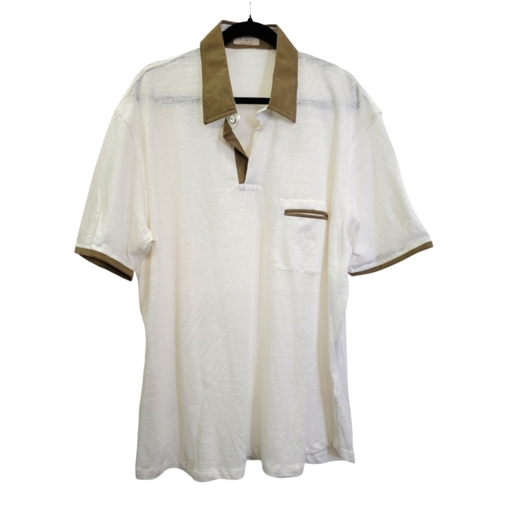 100% Capri exciting linen Collared shirt